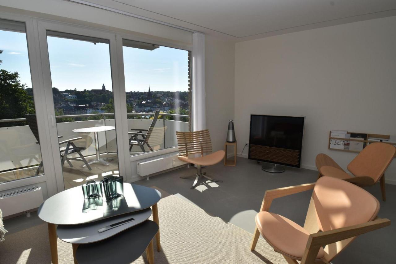 Fewo1846 - Foerdeview - Luxurioese Wohnung Mit 2 Schlafzimmern Und Balkon Mit Hafenblick Flensburg Exterior photo